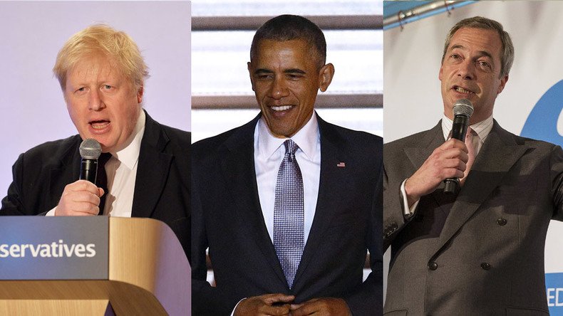 ‘Part-Kenyan’ Obama dislikes Britain for its colonial past, say ‘dog whistle racist’ Boris & Farage
