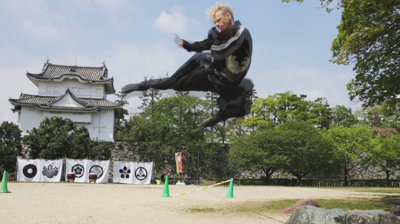 American ninja: See Japan's first foreigner hired as traditional warrior in action (VIDEO)