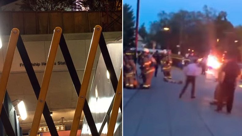 Chaotic evacuation after blast & heavy smoke in Washington, DC metro station