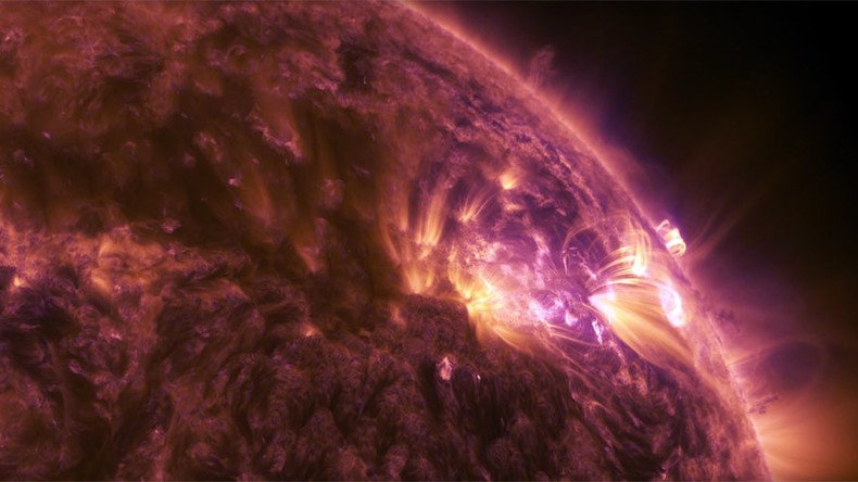 Spectacular views of solar flare released by NASA (VIDEO)