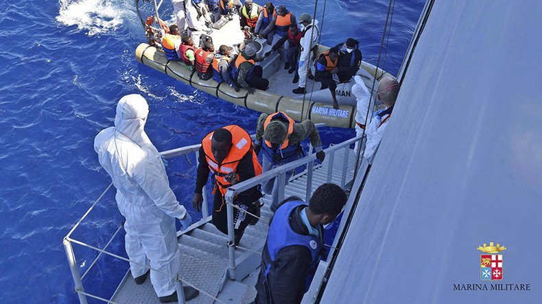 ‘Floating reception centers’: Italy to fingerprint migrants aboard rescue ships