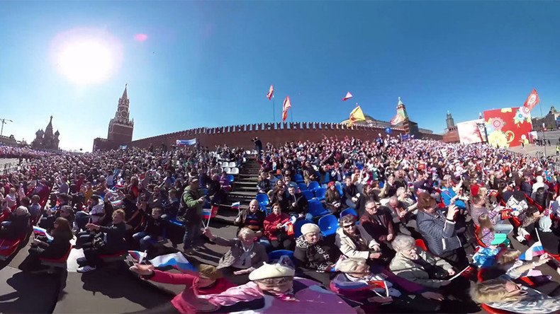 March across Red Square: RT’s 360 video of Moscow’s May Day Parade