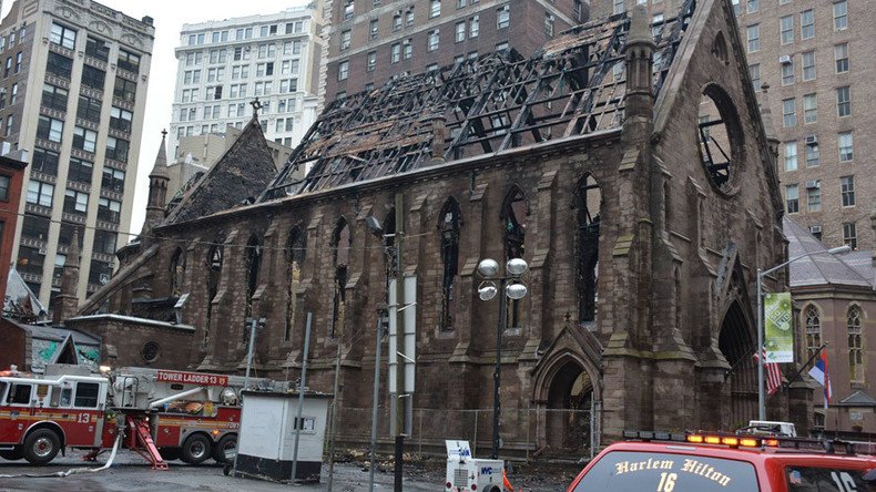 NYFD says candles, not Nazis, to blame for NYC church fire