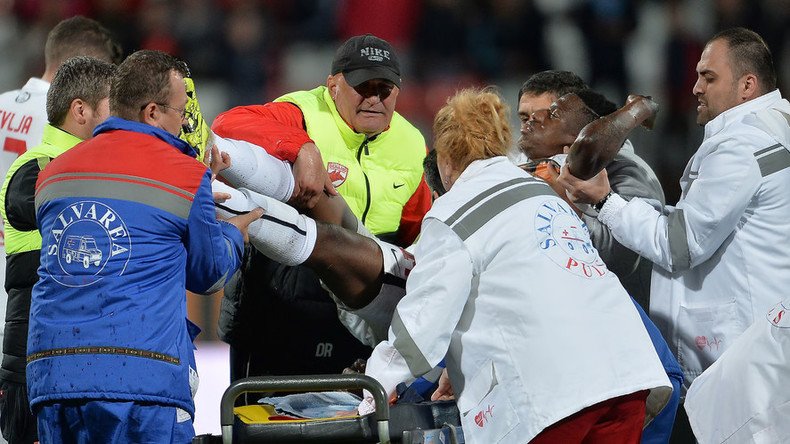 Cameroonian footballer Patrick Ekeng dies after suspected heart attack during match