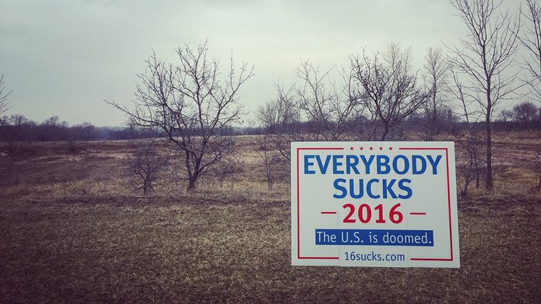 ‘Everybody Sucks 2016’: Joke campaign sign garners national attention