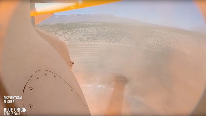 Rocket eye view: Awesome Blue Origin landing captured by onboard camera (VIDEO)