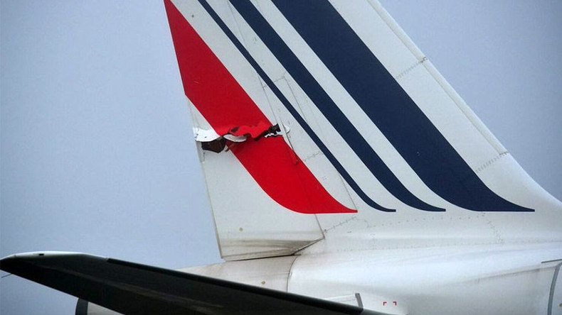 PHOTOS: Air France plane hit by another aircraft, tail torn during taxiing - reports 