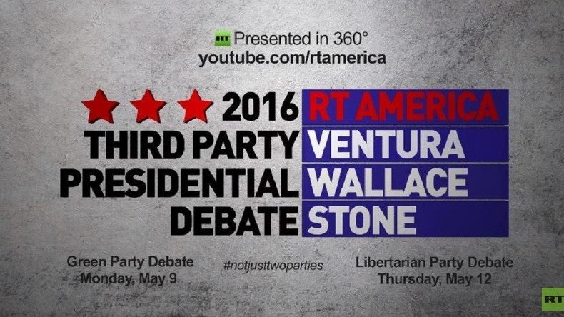 RT to host presidential debate for Libertarian Party candidates