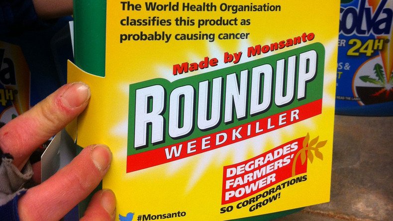 Monsanto weedkiller relabeled by activists to expose alleged cancer-causing properties