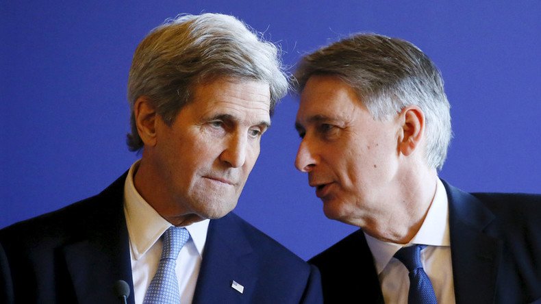 Missed memo? Kerry and Hammond diverging on Russia rhetoric