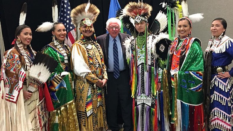 Sanders campaigns on Pine Ridge reservation, but Clinton to skip it for Texas fundraisers