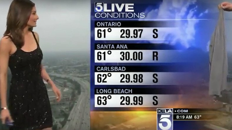 ‘Why not just give her a burka?’ Weather woman dress ‘shaming’ causes storm online (VIDEO)