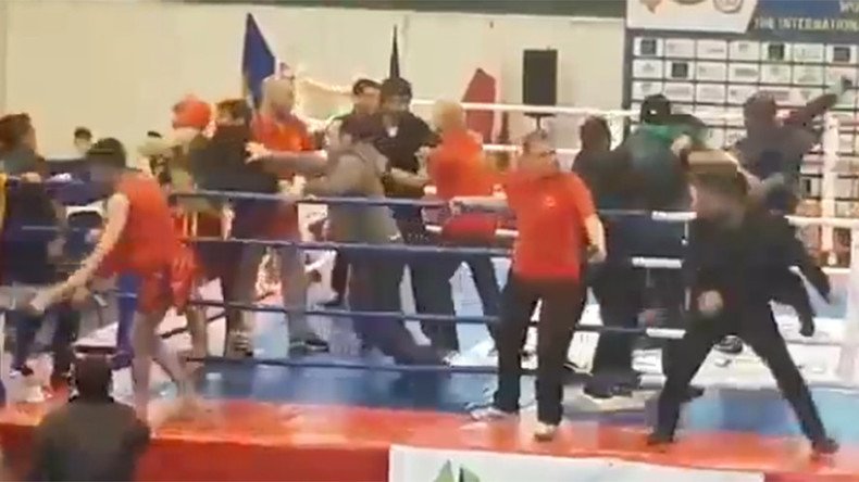 Huge all-in brawl at Armenian-Azerbaijani Kung Fu fight (VIDEO)