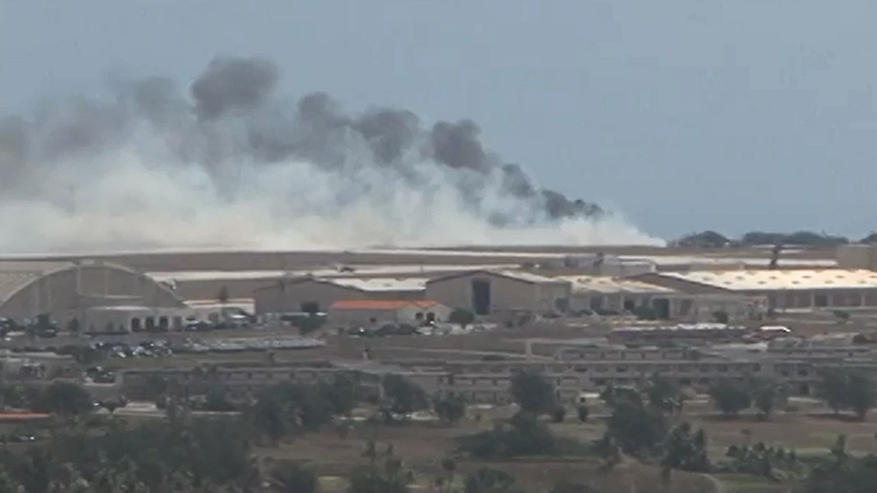 ‘Does not appear to be an attack’: B-52 bomber crashes in Guam, crew make it out alive (VIDEO)