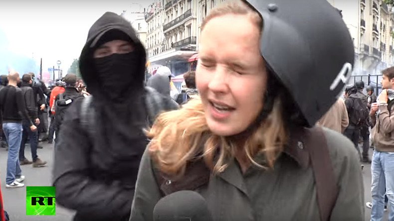 ‘They were looking for trouble’: RT journalist describes being assaulted during Paris demo