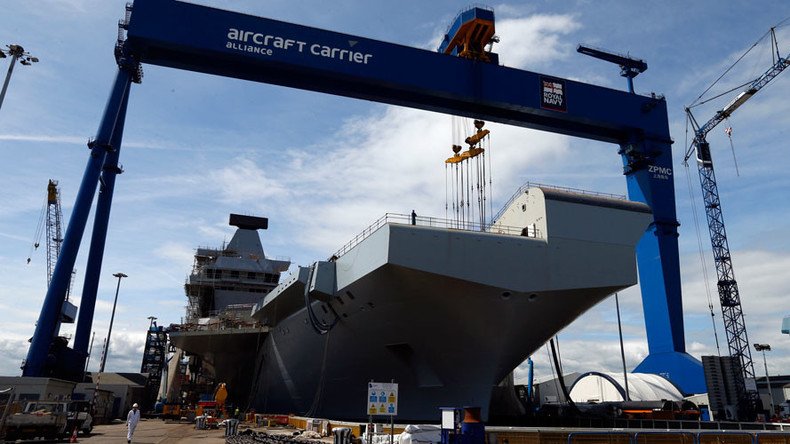 Still ruling the waves? UK’s biggest ever warship nears completion, amid claims it’s obsolete