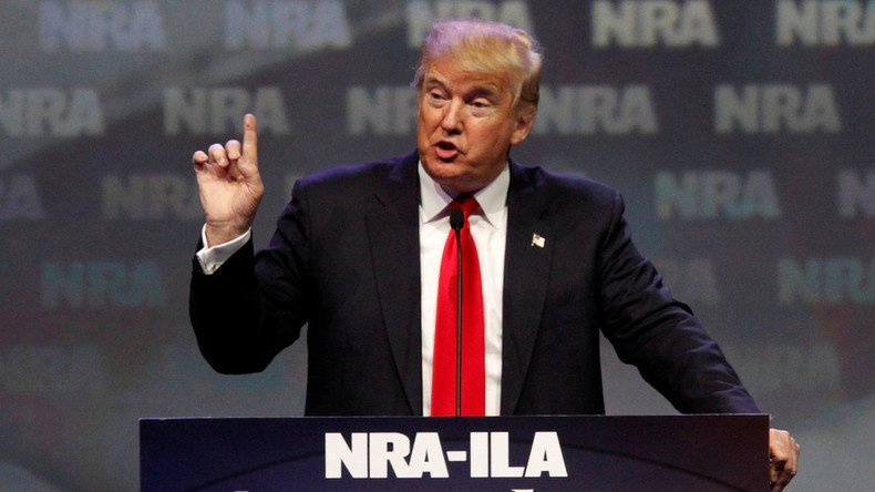 ‘I will not let you down’: Trump promises NRA he’ll end gun-free zones, attacks Clinton