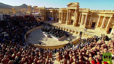 Praying for Palmyra: Russian maestro leads orchestra in ruins of ancient city