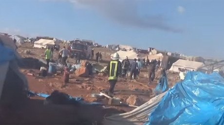Refugee camp bombed near Aleppo: Multiple casualties reported, blame game begins