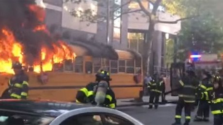 11-year-old facing hate crime charges for burning bus