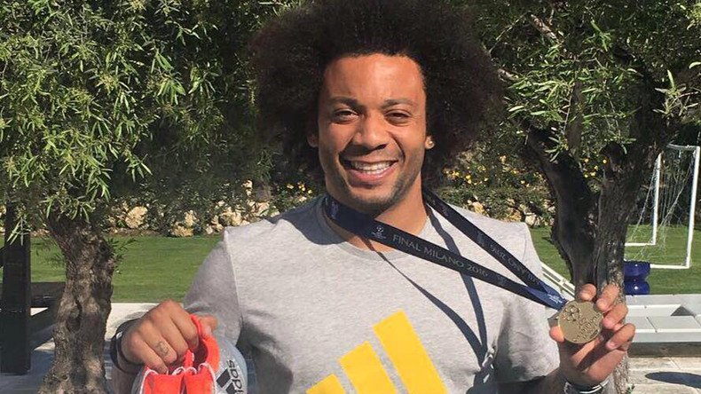 Real Madrid star Marcelo gives away Champions League medal on Facebook
