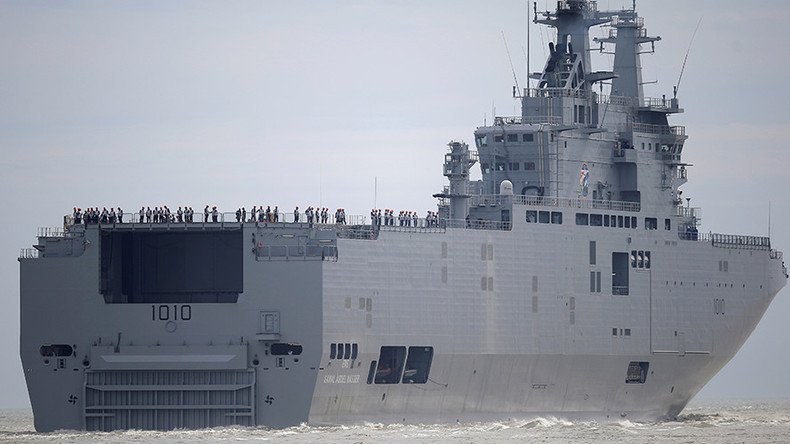 France hands first ‘ex-Russian’ Mistral ship to Egypt
