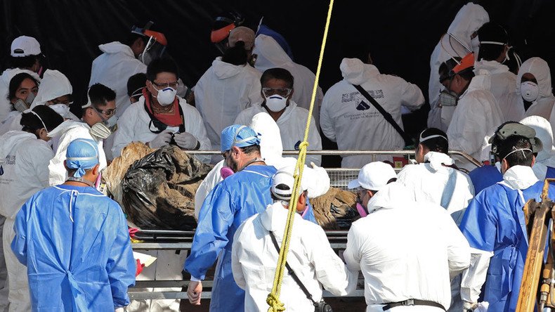 117 cadavers, including fetus & 2 children, exhumed from Mexican mass grave used by authorities