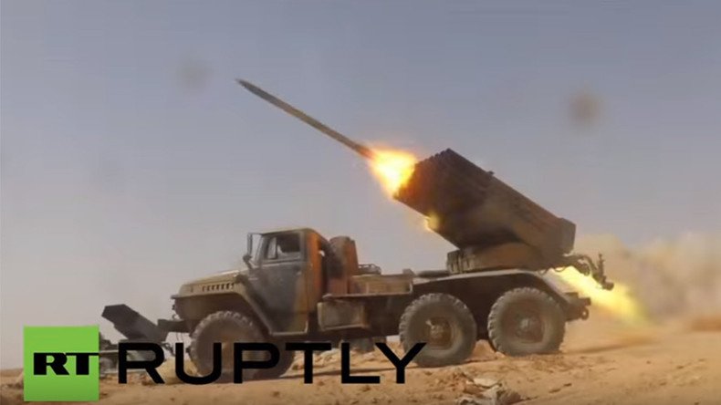 Drone VIDEO shows Syrian Army advance in ISIS-held Raqqa province