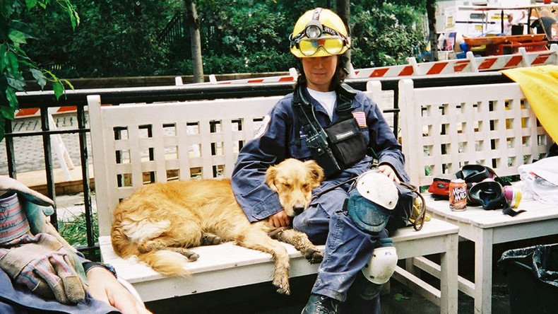 Firefighters give hero's farewell to last remaining 9/11 rescue dog (PHOTOS, VIDEO)