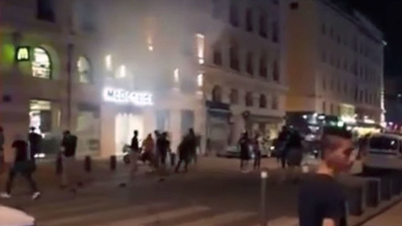 Marseille police teargas England fans clashing with locals ahead of Euro 2016 (VIDEO)