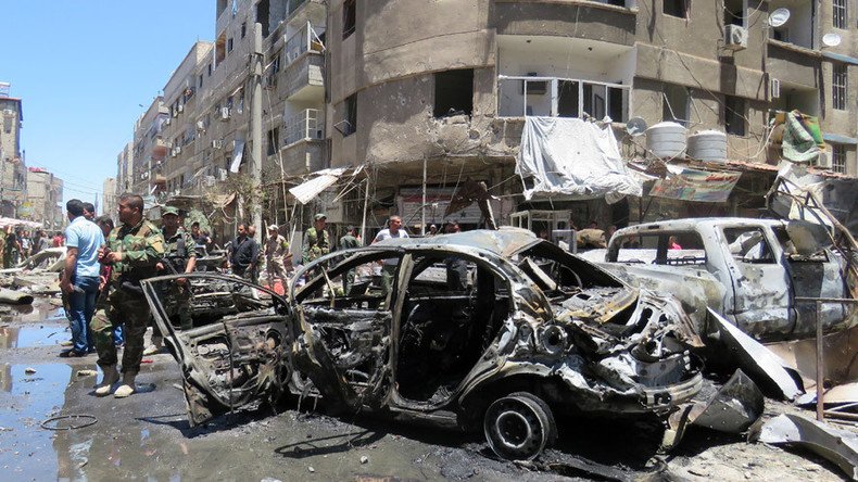 16 killed as twin blasts rock town 10km from Damascus