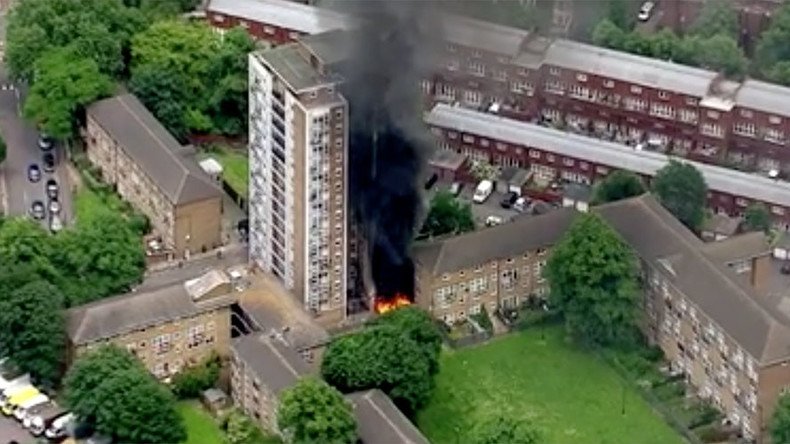 16-story London apartment block engulfed by fire after ‘explosions’ (VIDEOS)