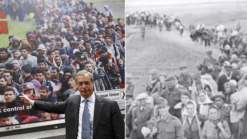 UKIP’s Brexit refugee poster bears striking similarity to Nazi propaganda film