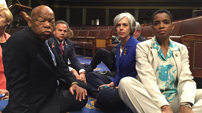 House Dems stage a sit-in demanding vote on gun legislation