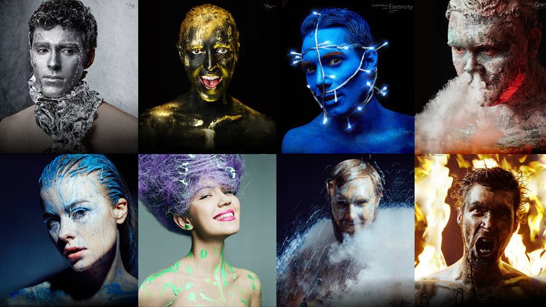 Art of science: Russian geeks make chemistry cool by turning themselves into elements (PHOTOS)  