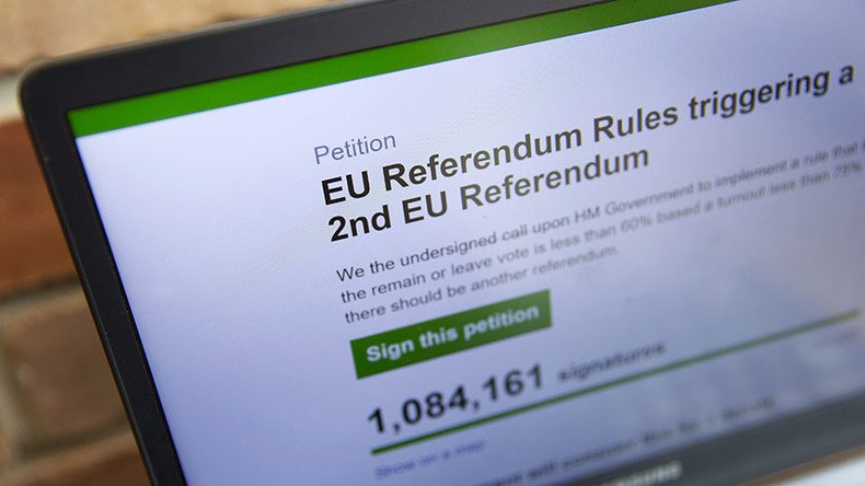 Online petition not enough for 2nd #Brexit referendum in UK – Electoral Commission 