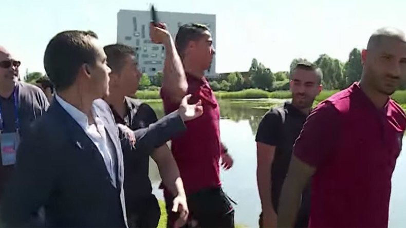 Portuguese TV station to auction recovered mic that Ronaldo angrily threw in lake