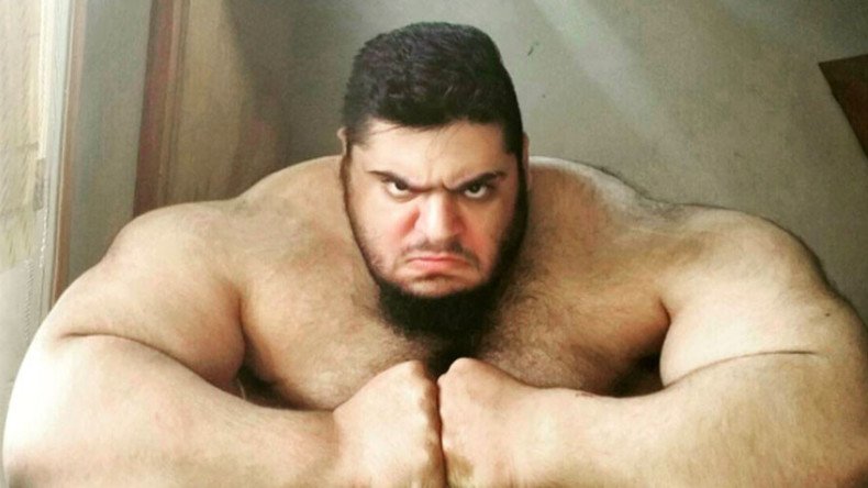 Supersize Iranian ‘Hulk’ signs up to help crush ISIS in Syria (PHOTOS)