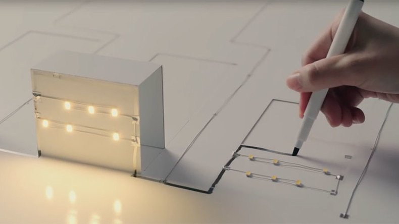 Electronic ‘magic’ marker creates illuminated 3D city from mere drawings (VIDEO)
