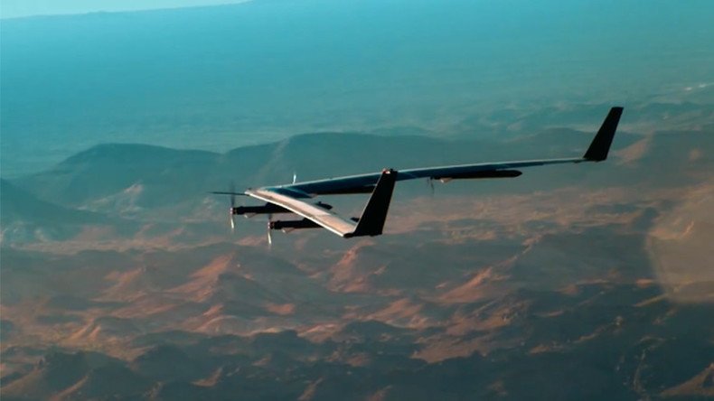 ‘Big milestone’: Facebook test-flies solar-powered, internet-beaming drone (VIDEO)