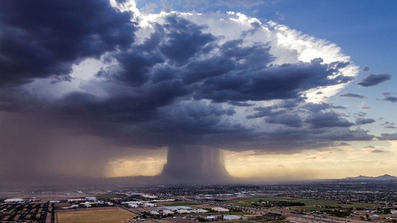 ‘Atomic blast from Mother Nature’: Chopper cameraman captures incredible storm burst (PHOTOS, VIDEO)