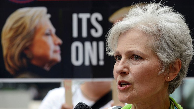 ‘Forget the lesser evil, fight for greater good’: Jill Stein courts Bernie backers at DNC (VIDEO)