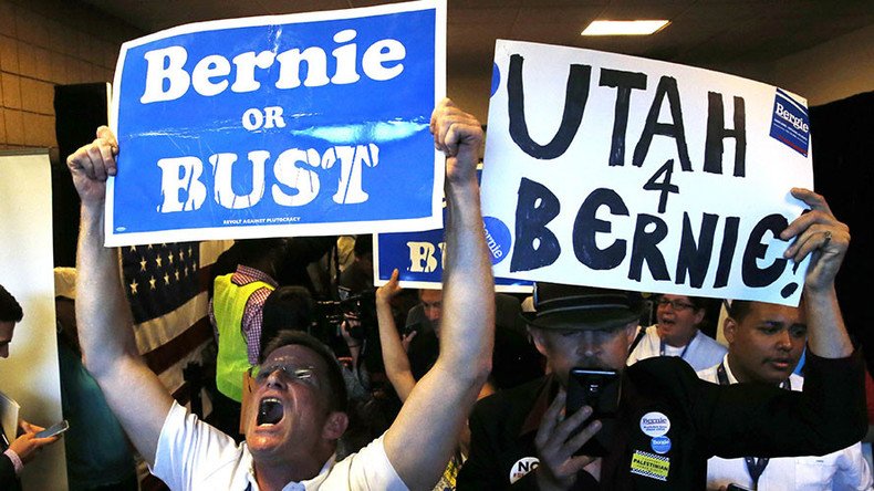 Walk out & occupation: Sanders delegates stage walk out during DNC roll call
