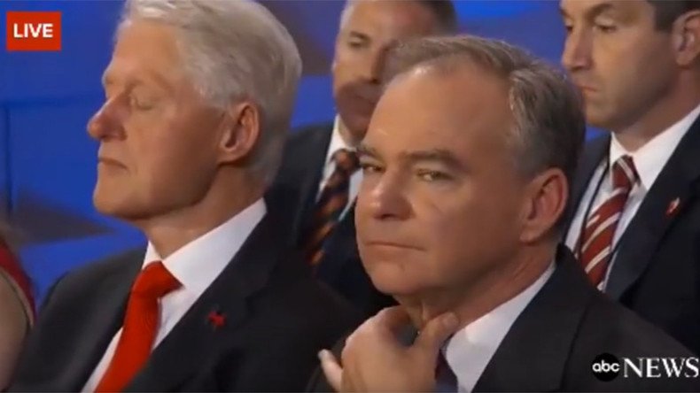Bill Clinton caught napping during Hillary’s historic nomination speech (VIDEO) 