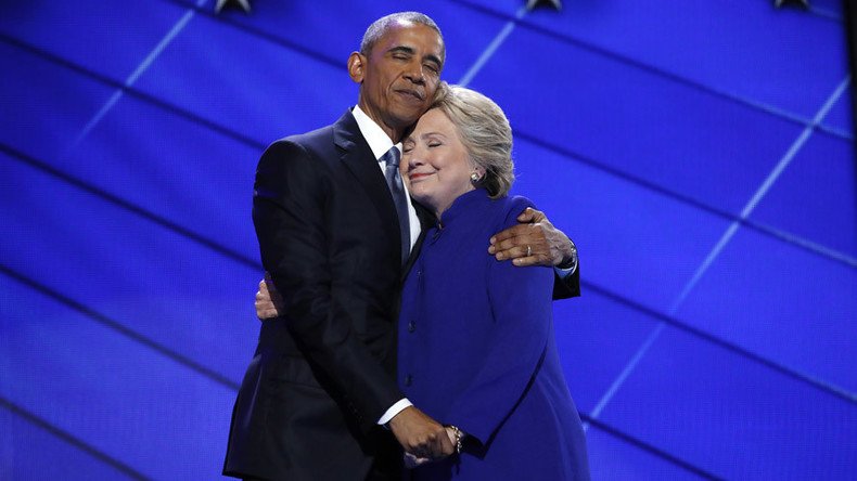 Get a room! Hillary & Obama’s hug triggers Photoshop contest for the ages