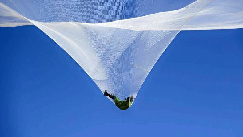 ‘History made’: First ever no-parachute jump pulled off by veteran skydiver