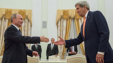 'I'm ready, you’re ready, let's go!' Kerry sits down for Syria talks with Putin in Moscow