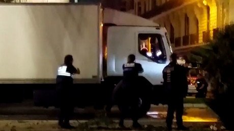 VIDEO: Police shoot at truck during fatal Nice terror attack
