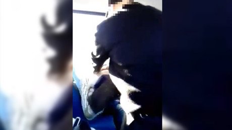 ‘I hate you damn swine’: Swedish driver filmed kicking Syrian asylum seeker (VIDEO)