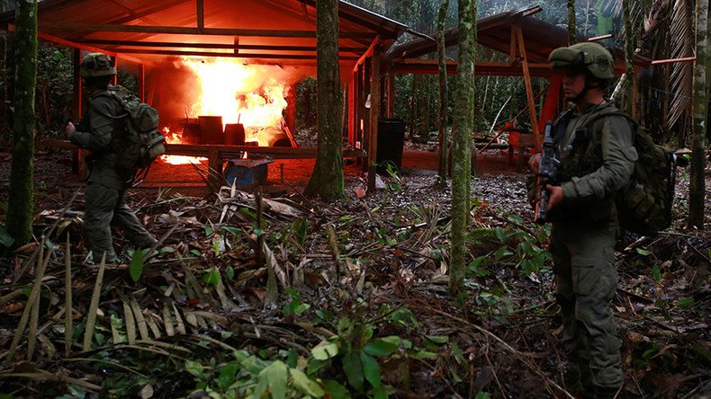 Colombia raids over 100 cocaine labs in 5 days (VIDEO)